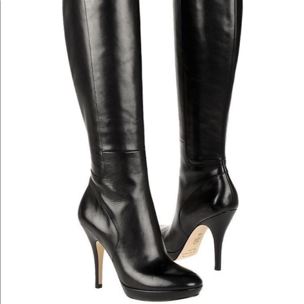 Via Spiga Leather platform boots- Size 6